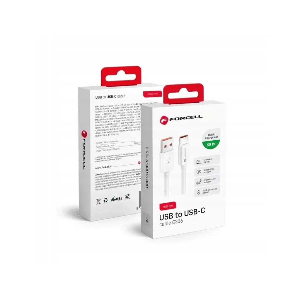Forcell kabel C336 USB - USB C