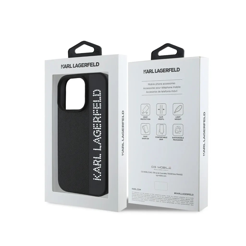 Karl Lagerfeld maska Saffiano Rhinestone Charm_5.webp