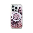 Guess maska MagSafe Flowers Liquid Glitter 2.webp