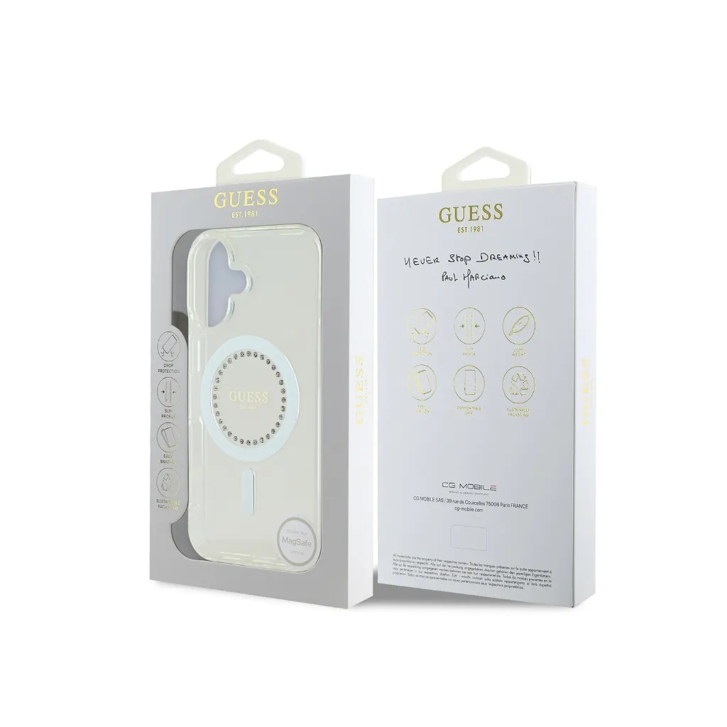 Guess maska MagSafe Rhinestones Ring 4.webp