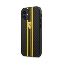 Ferrari maska Carbon Effect Yellow Stripes