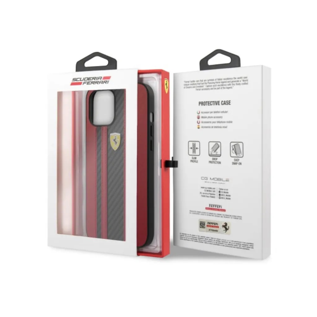 Ferrari maska On Track Carbon Stripes