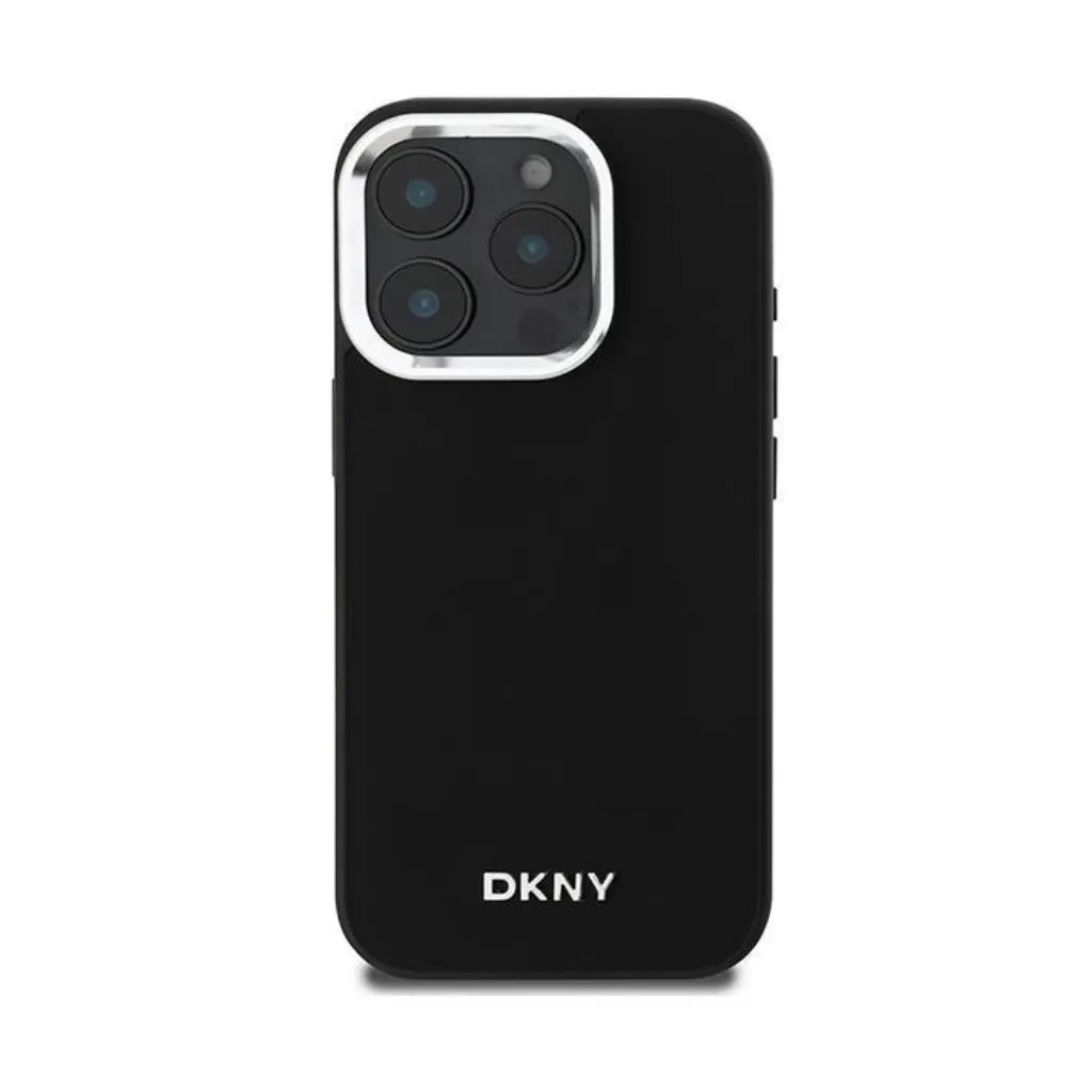 DKNY maska MagSafe Plain Silver Logo 2.webp