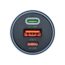 Forcell auto adapter F-Energy 2 x USB C + USB 65W