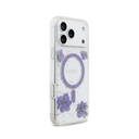 Guess maska MagSafe Resin Flowers & Glitter