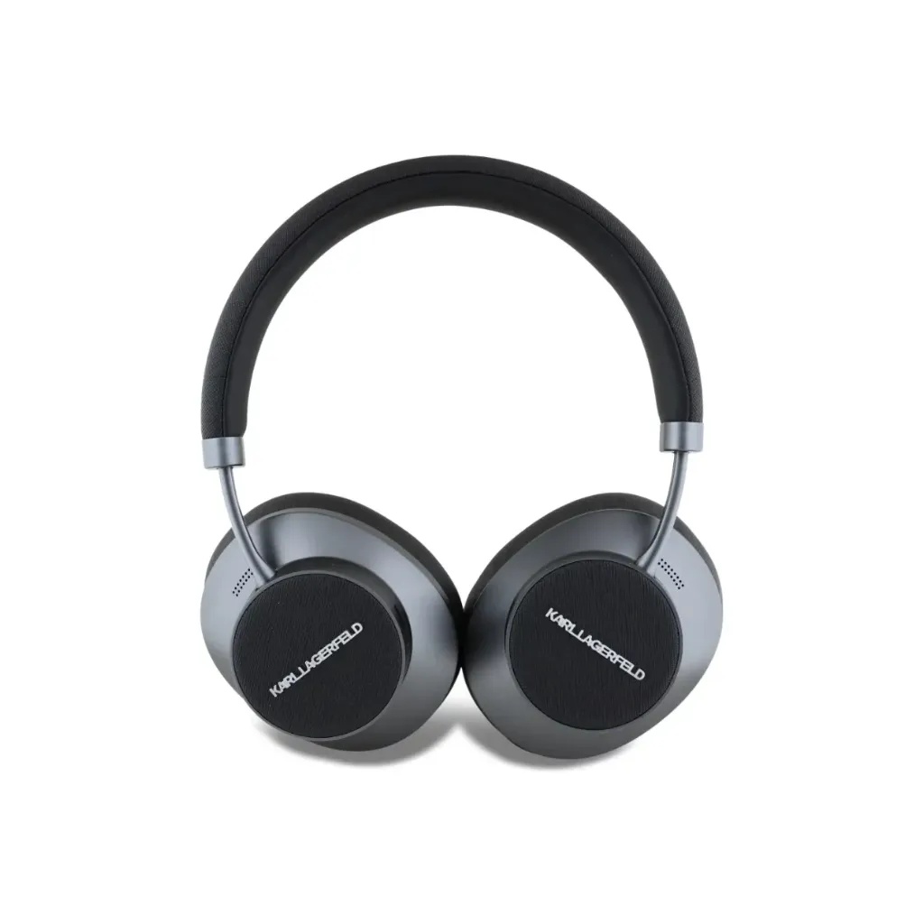 Karl Lagerfeld slušalice Saffiano Elongated Metal Logo