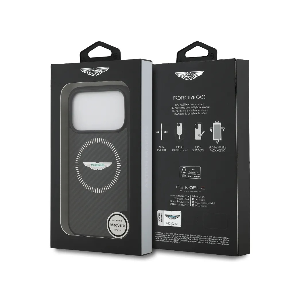 Aston Martin maska MagSafe Kevlar Counter Design