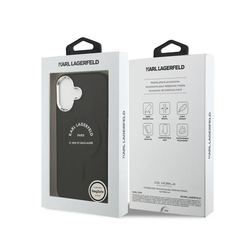 Karl Lagerfeld maska MagSafe RSG Logo Camera Frame