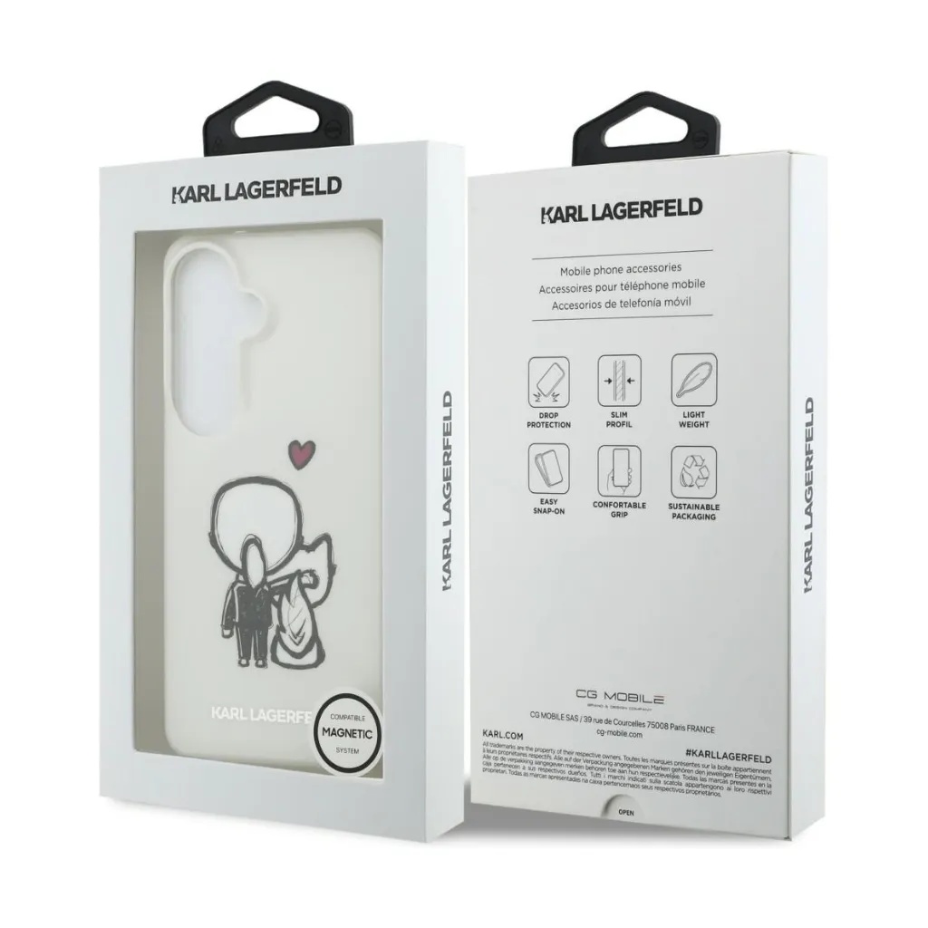 Karl Lagerfeld maska MagSafe K&C Back Drawing