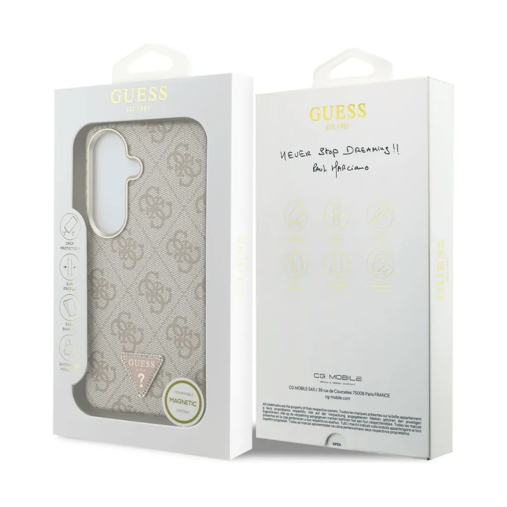 Guess maska MagSafe 4G Pattern Triangle Logo