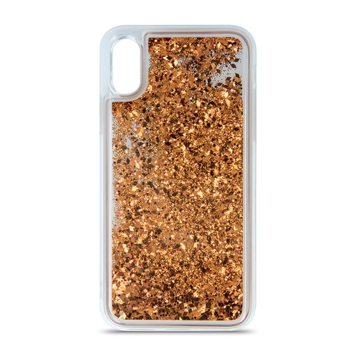 Phone Case Liquid Glitter Diamond (iPhone 13 Pro, gold)