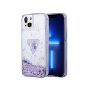 Guess Phone Case Liquid Glitter Translucent Triangle
