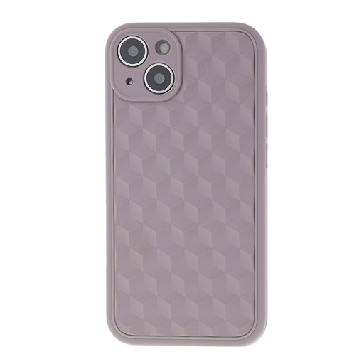 Silicone Case 3D Cube (iPhone 13 Pro Max, light purple)