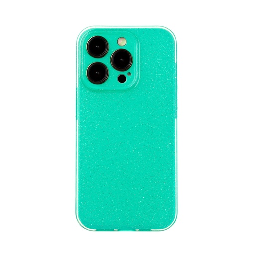 Silicone Case Shine (iPhone 14 Pro, green)