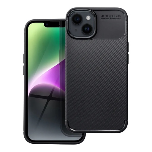 Silicone Case Carbon Premium (iPhone 14, black)