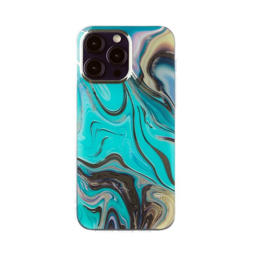 Phone Case Golden Marble (iPhone 13 Pro, green)