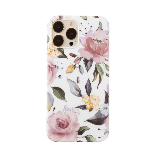 Phone Case Flower Pattern (iPhone 13 Pro Max, white)