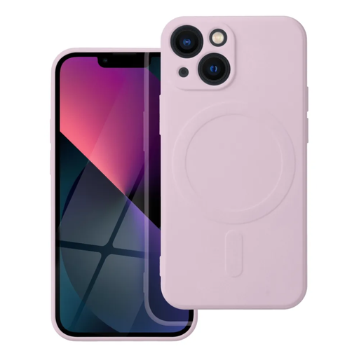 Silicone Case MagSafe Monochrome (iPhone 14 Plus, pink)