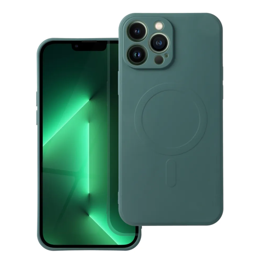 Silikonska maska MagSafe Monochrome (iPhone 14 Pro Max, tamno zeleno)