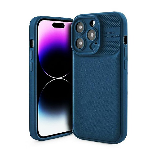 Silicone Case Textured Stripes (Samsung A13 5G, dark blue)