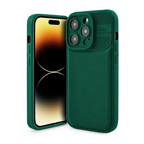 Silicone Case Textured Stripes (Samsung A34, dark green)