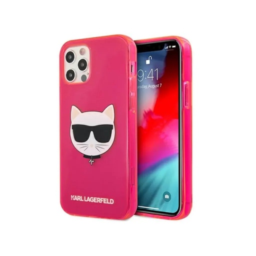 Karl Lagerfeld Phone Case Choupette Fluorescent (iPhone 13 Pro Max, pink)