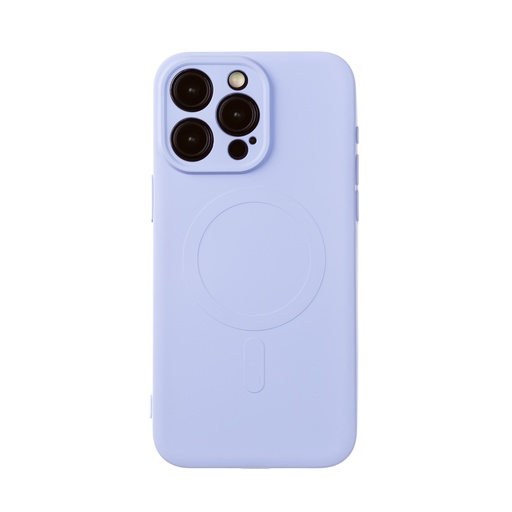 Silicone Case MagSafe Monochrome (iPhone 15 Pro, light purple)