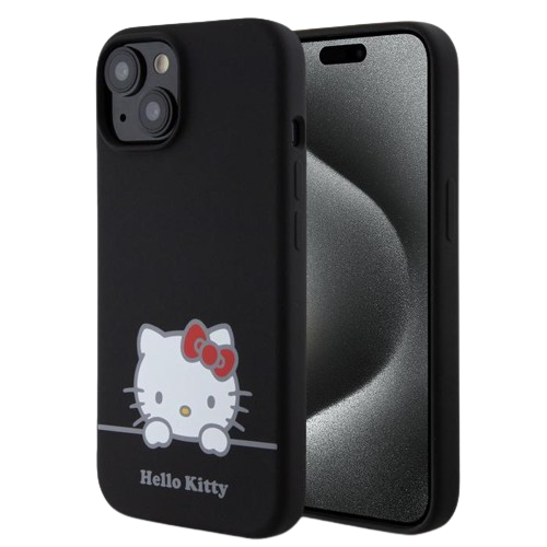 Hello Kitty maska Daydreaming Logo Liquid (iPhone 15, crno)