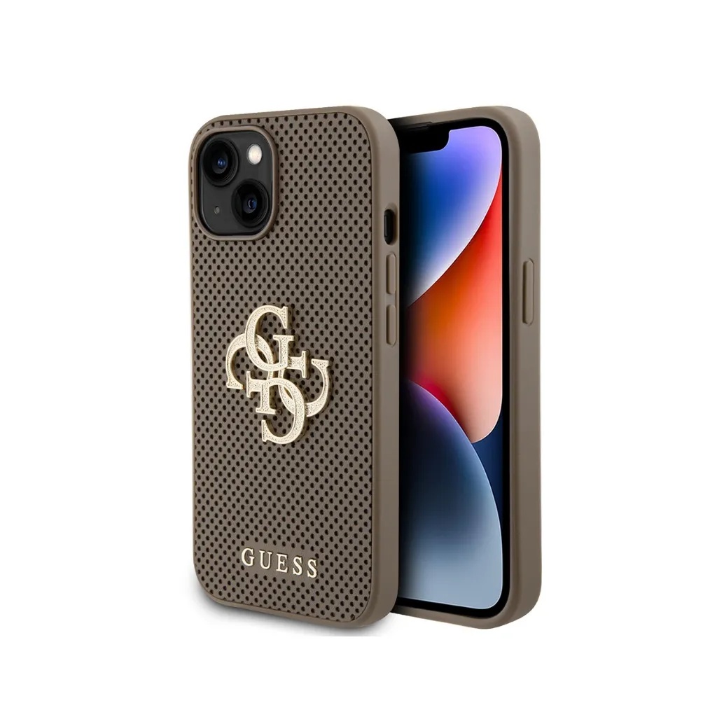 Guess Phone Case Perforated 4G Glitter Logo