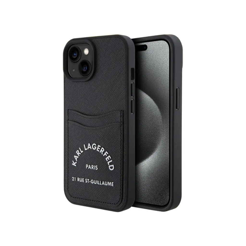 Karl Lagerfeld Phone Case Saffiano Cardslots RSG 3D Logo