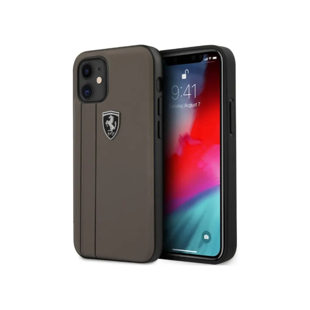 Ferrari Phone Case Genuine Leather Tire Marks