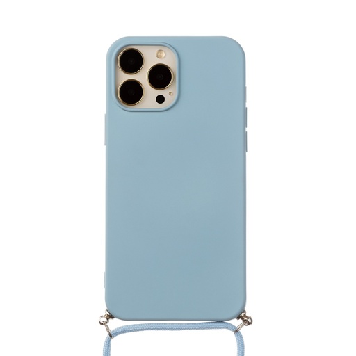 Phone Case Monochrome Cord (iPhone 12 Pro Max, light blue)