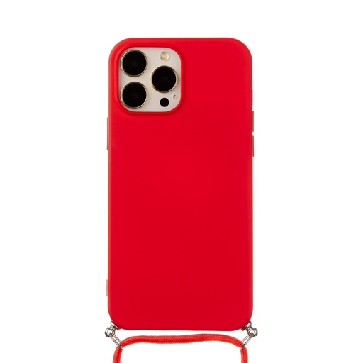 Phone Case Monochrome Cord (iPhone 15 Pro Max, red)