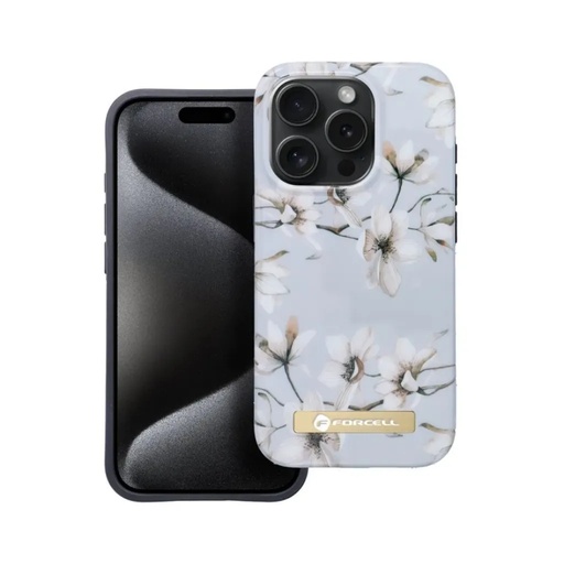 Forcell maska Mirage Spring Flowers (iPhone 15, plavo)