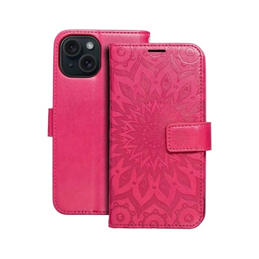 Bookcase Mezzo Mandala (Xiaomi Redmi Note 13 Pro+, dark pink)