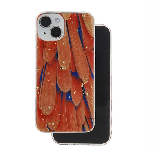 Phone Case Golden Particles Orange Wing (Samsung A05s, orange)