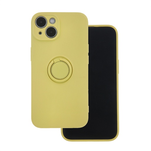 Silicone Case Monochrome Ring (Samsung A55, yellow)