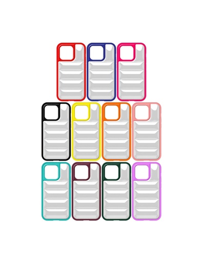 Maska Jacket Effect Transparent (iPhone 15, crno)