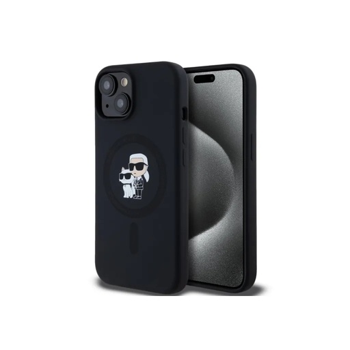 Karl Lagerfeld Phone Case K&C Bodies Liquid MagSafe (iPhone 14 Pro, black)