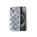 Karl Lagerfeld Phone Case Gradient Monogram Liquid Glitter