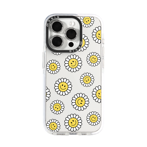 Maska Pattern Smiling Daisies (Samsung A25, prozirno)