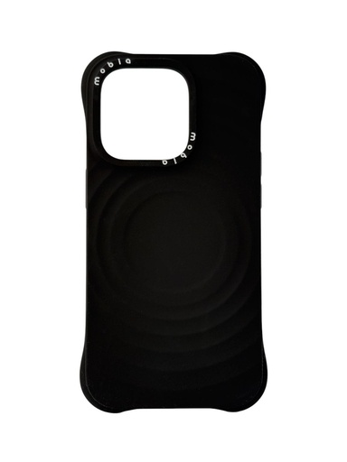 Silicone Case Wave (iPhone 14 Pro, black)