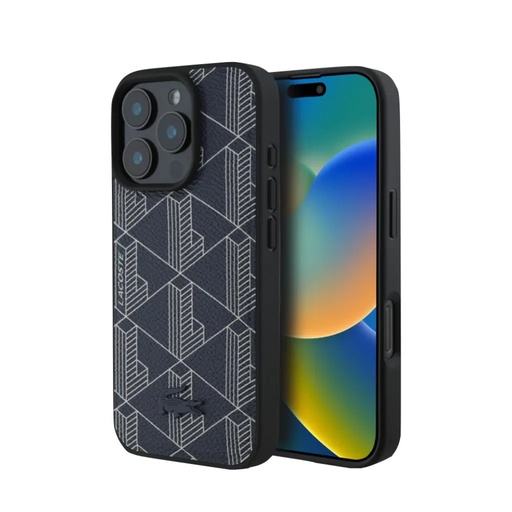 Lacoste maska MagSafe Monogram (iPhone 16 Pro Max, tamno plavo)