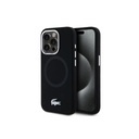 Lacoste Phone Case MagSafe Silver Logo Liquid