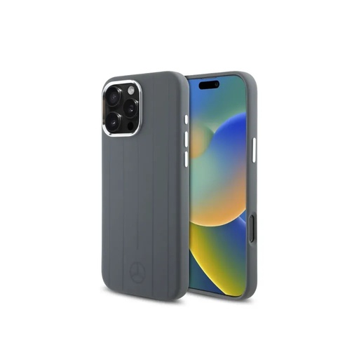 Mercedes-Benz Phone Case MagSafe Tonal Stripes Liquid (iPhone 16 Pro Max, grey)