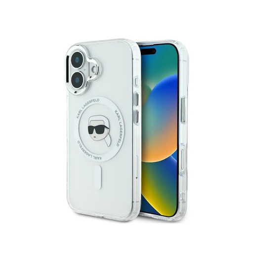 Karl Lagerfeld Phone Case Head Metal Frame MagSafe (Samsung S25, black)