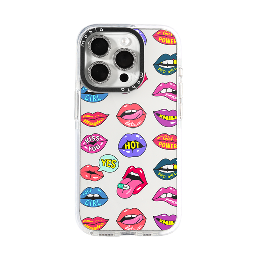 Phone Case Pattern Lips (Samsung S24+, transparent)