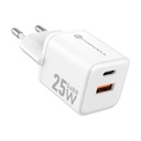 Forcell zidni adapter USB+USB C 25W