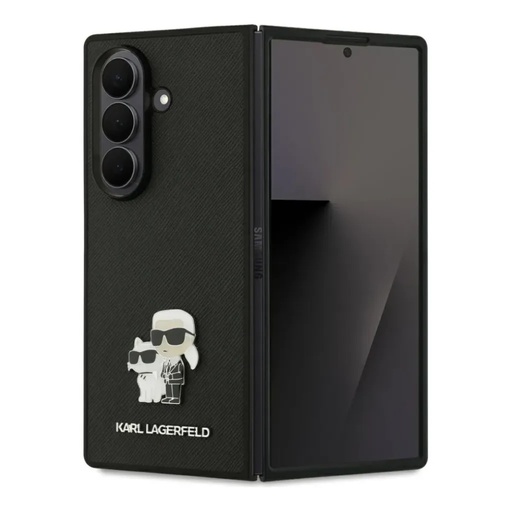 Karl Lagerfeld Phone Case K&C Pin Saffiano (Samsung Z Fold7, black)