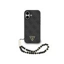 Guess Phone Case MagSafe 4G Pattern Triangle Logo Beads Strap
